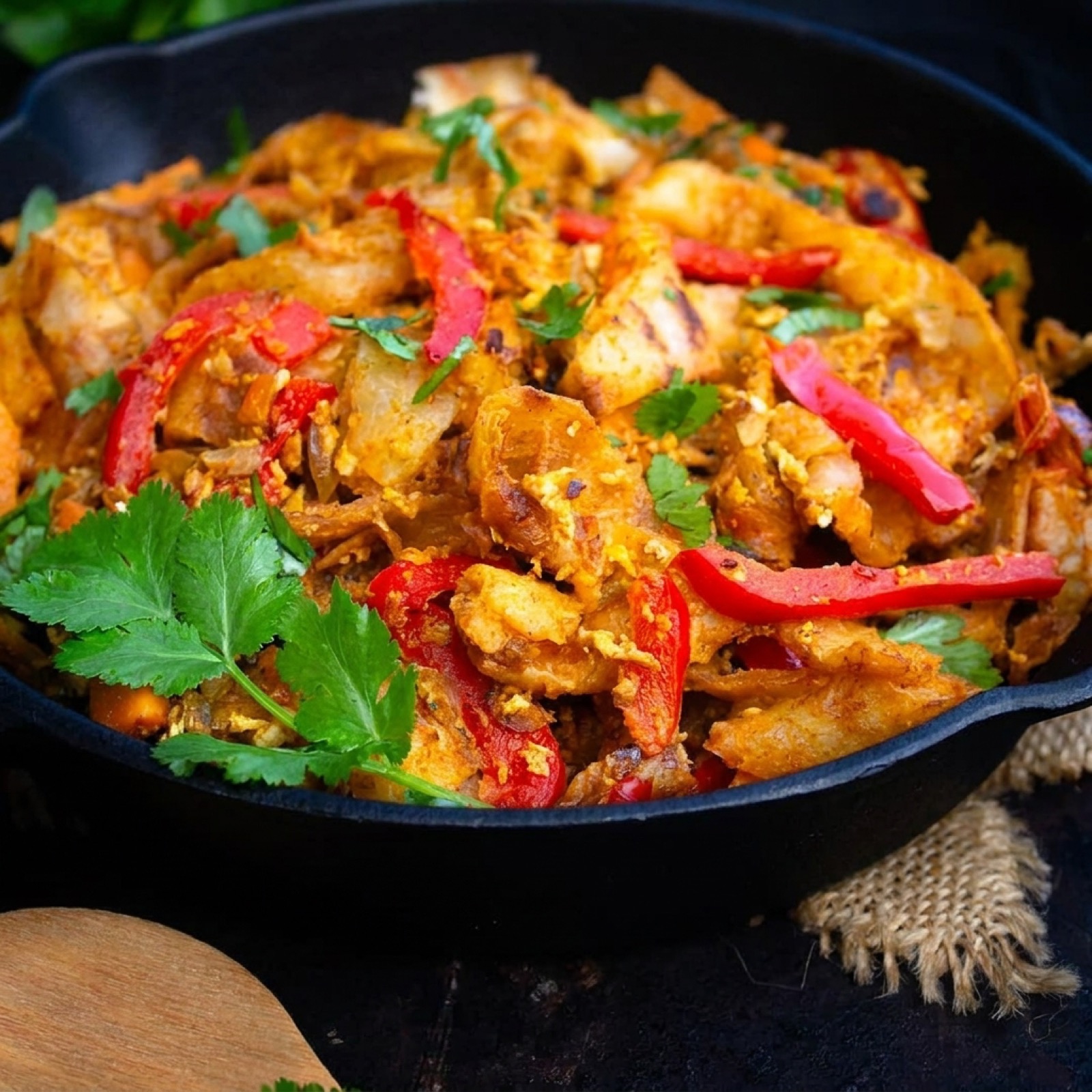 Sri Lankan Chicken Kottu Roti