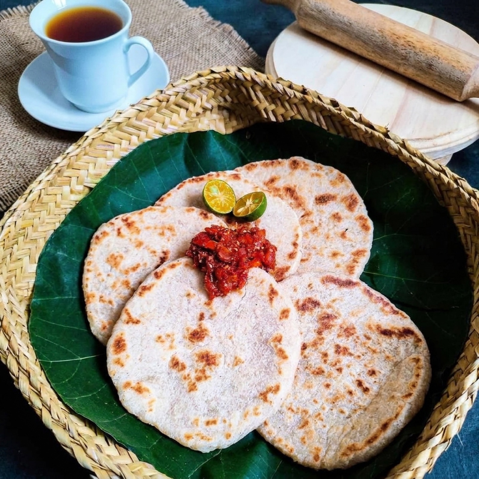 Sri Lankan Pol Roti (Coconut Flatbread)