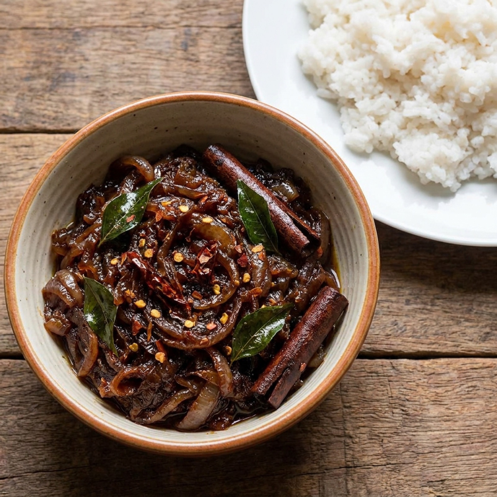 Sri Lankan Seeni Sambol (Caramelised Onion Relish)